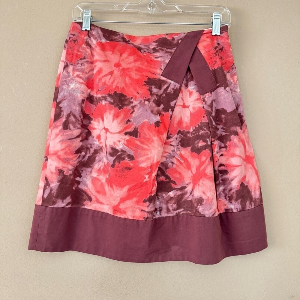 NWT Anthropologie Elevenses Abstract Floral Skirt S